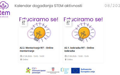 Kolovoz u znaku edukacija – pogledajte naš kalendar aktivnosti